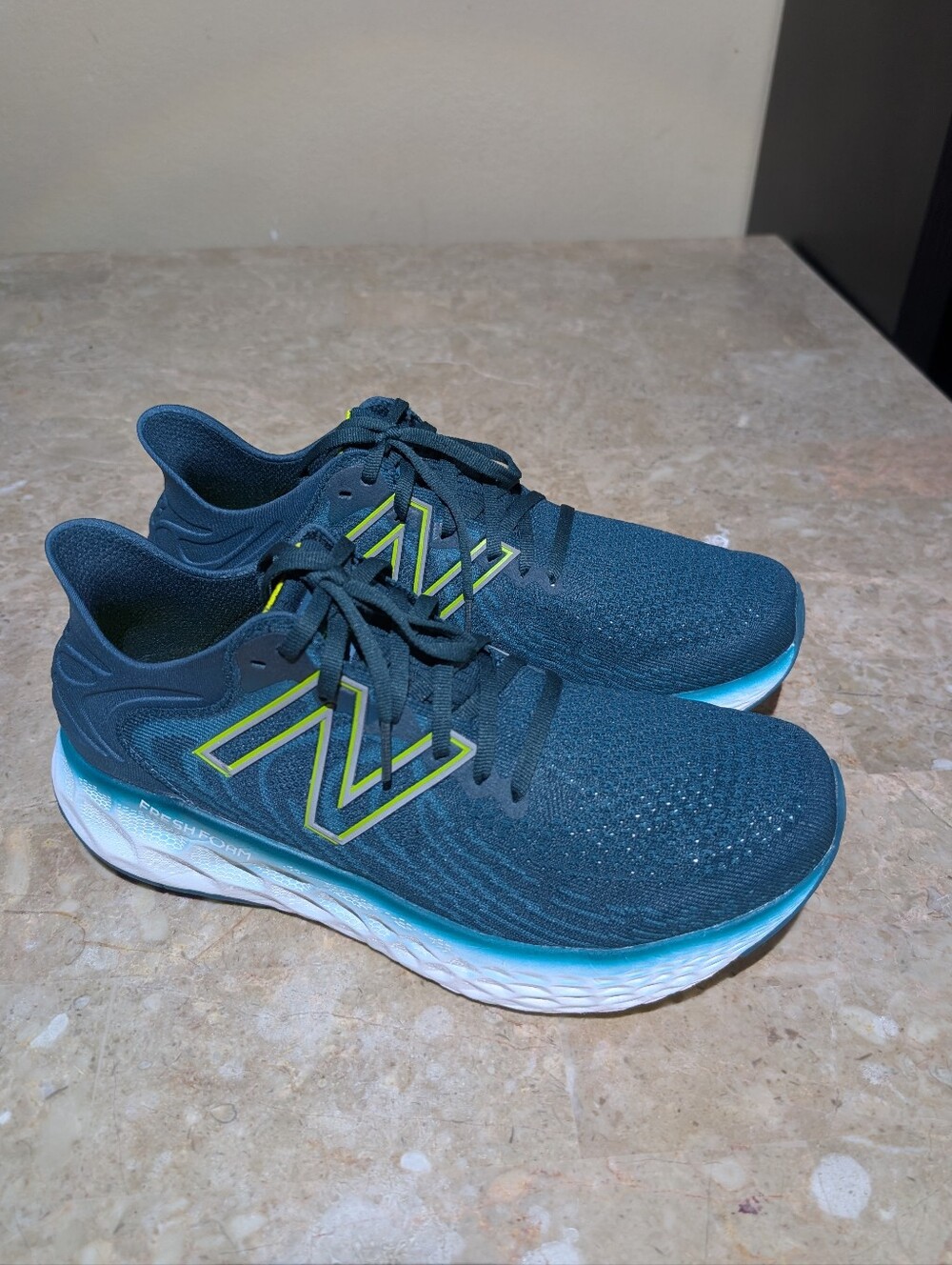 New Balance Fresh Foam 1080V White Helium Running Cushioned Shoes Men's Size 10